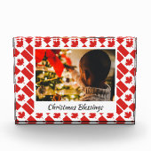 Moderner WeihnachtskANADA - Maßgeschneiderter Sake Fotoblock (Vorderseite)