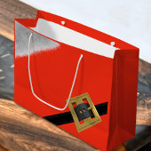 Moderner Weihnachtsmann Anzug Weihnachten Roter Ur Große Geschenktüte
