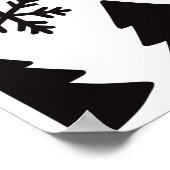 Moderner Weihnachtsmann Poster (Ecke)