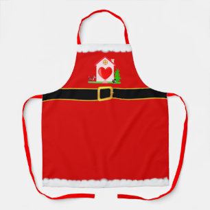 Moderner Weihnachtsmann Santa Claus Schürze