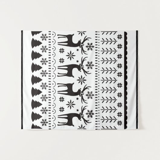 Moderner Weihnachtsmann Wandteppich (Vorderseite (Horizontal))