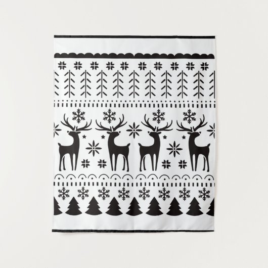 Moderner Weihnachtsmann Wandteppich (Vorderseite)