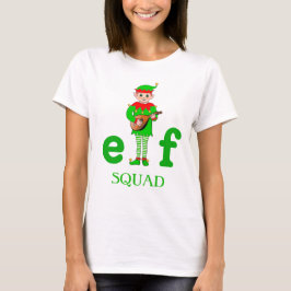 Moderner Weihnachtsmusikalischer Elf Squad T - Shi T-Shirt
