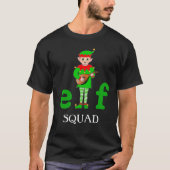 Moderner Weihnachtsmusikalischer Elf Squad T - Shi T-Shirt (Vorderseite)