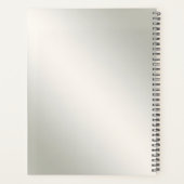 Moderner Weihnachtsplaner Planer (Rückseite)