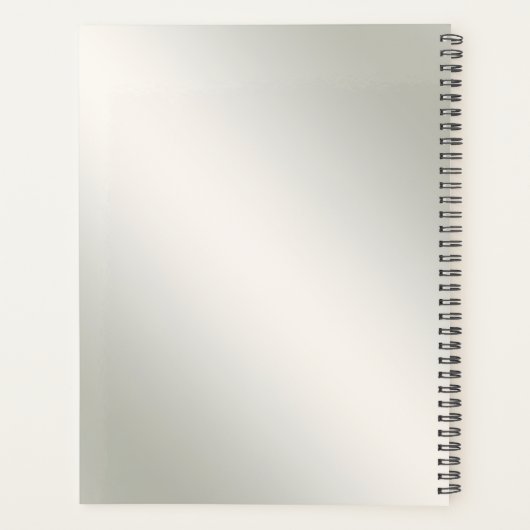 Moderner Weihnachtsplaner Planer (Rückseite)