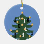 Moderner Weihnachtsschachbaum Keramik Ornament (Vorne)