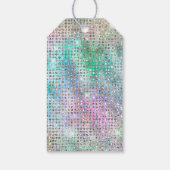 Moderner Weihnachtsschneemann Pastell Pink Lila Geschenkanhänger (Rückseite)