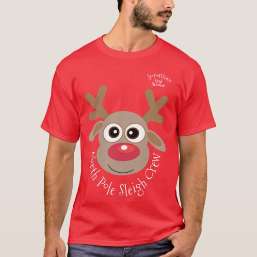 Moderner Weihnachtsspass T-Shirt (Vorderseite)
