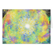 Moderner Weihnachtsstar abstrakte Wasserfarbe (Vorderseite (Horizontal))