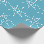 Moderner Weihnachtsstar der Atomischen Sternexplos Geschenkpapier (Ecke)