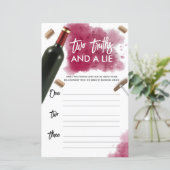 Moderner Wein - Zwei Wahrheiten und ein Live-Spiel (Stehend Vorderseite)