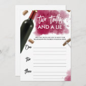 Moderner Wein - Zwei Wahrheiten und eine Live Game Einladung (Vorne/Hinten)