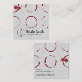 Moderner Weinstock Quadratische Visitenkarte (Vorne/Hinten)