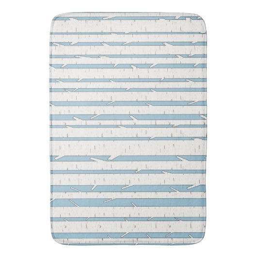 Moderner Weißbuchtenwald Badematte (Vorderseite Vertikal)