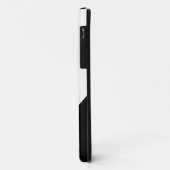 Moderner weißer Boomerang-Kurven Schwarzer Hinterg Case-Mate iPhone Hülle (Hinten/Links)