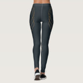 Moderner weißer Büffel draußen Leggings (Rückseite)