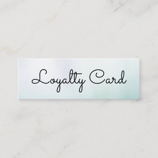 Moderner weißer Gradient Beauty Salon Treuekarte (Vorderseite)