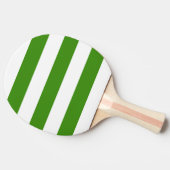 Moderner weißer, grüner Streifen Tischtennis Schläger (Seitenansicht)