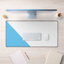 Moderner Weißer Himmel Blauer Eckblock Schreibtischunterlage