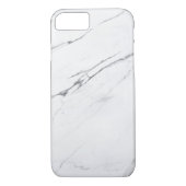 Moderner, weißer Marmor Case-Mate iPhone Hülle (Rückseite)