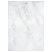 Moderner weißer Marmor mit Aqua Blue Block Klemmbrett (Rückseite)