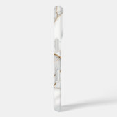 Moderner weißer Marmor mit goldenen Venen Case-Mate iPhone Hülle (Rückseite / Rechts)