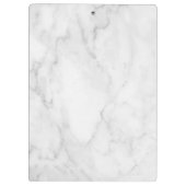 Moderner weißer Marmor mit kleinem, robustem Clipb Klemmbrett (Rückseite)