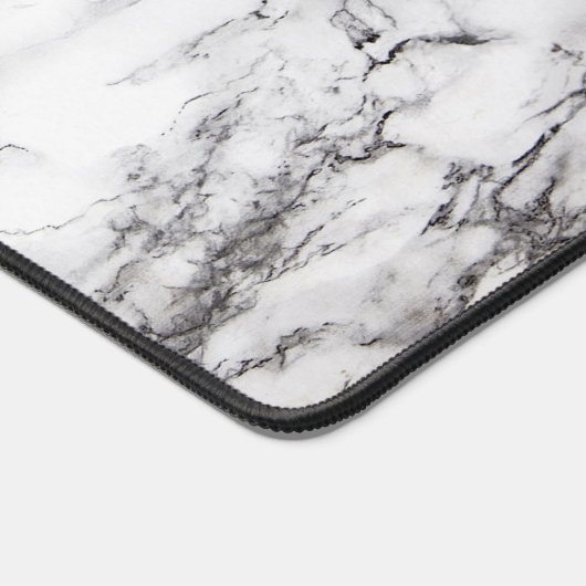 Moderner weißer Marmor Schreibtischunterlage (Ecke)