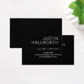 Moderner weißer Name oder anderer Text auf schwarz (Schreibtisch)