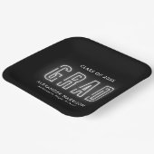 Moderner Weißer Neon Abschluss Pappteller (Gewinkelt)