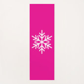 Moderner weißer nordischer Schneeflocken mit heiß  Yogamatte (Vorderseite)