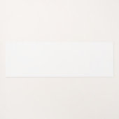 Moderner weißer nordischer Schneeflocken Tief blau Yogamatte (Rückseite (Horizontal))