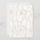 Moderner Weißer Pop Fizz Clink Neujahr Einladung (Rückseite)