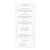 Moderner Weißer QR-Code Professional Consultant Werbekarte (Hinten)