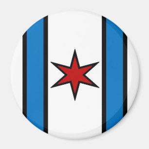 Moderner weißer Schild-Magnet Magnet