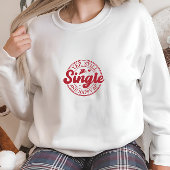 Moderner Weißer Single und Happy Print Sweatshirt