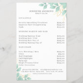 Moderner, Weißgrün Leafy Flyer (Vorne)