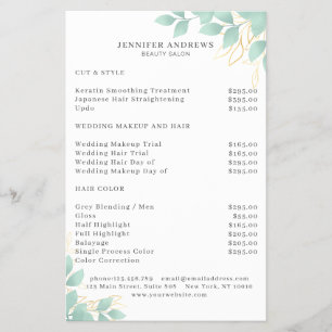 Moderner, Weißgrün Leafy Flyer