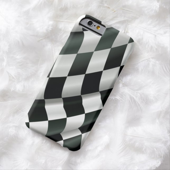 Moderner wellenartig bewegender Zielflagge iPhone Case-Mate iPhone Hülle (Beispiel)