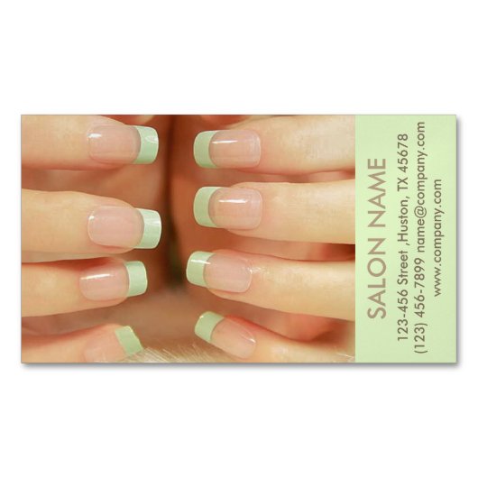 Moderner WELLNESS-CENTER Beauty Salon Magnetische Visitenkarte (Vorderseite)