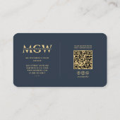 Moderner Wellness Coach Monogram Wellness Coach El Visitenkarte (Rückseite)