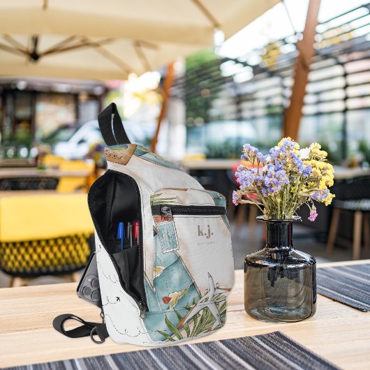 Moderner Weltreisende | Monogramm Crossbody Bag