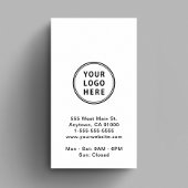 Moderner Werbe-Logo-QR-Code Visitenkarte