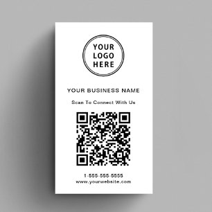 Moderner Werbe-Logo-QR-Code Visitenkarte