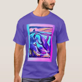 Moderner Whale Art T - Shirt (Vorderseite)