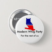 Moderner Whig-Partyknopf Button (Vorne & Hinten)