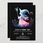 Moderner Whimsikzender Geburtstag Einladung (Vorne/Hinten)