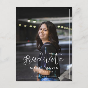 Moderner whimsisischer Foto Abschluss Postkarte