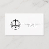 Moderner Whisky Bakery Caterer Business QR Code Visitenkarte (Vorderseite)